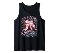 I Suck At Fantasy Football Pink Ribbon Bow Loser Castigo Camiseta sin Mangas