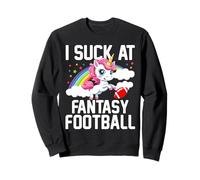 I Suck at Fantasy Football Unicorn Fantasy Football Loser Sudadera