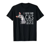 I Suffer from C.H.S Can't Hear SH-t Funny Donkey Sarcastic Camiseta gráfica económica, Hombre, Negro, XL