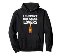 I Support Hot Sauce Lovers Condimento picante Chili Condimento Sabor Calor Sudadera con Capucha