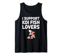 I Support Koi Fish Lovers Símbolo de carpa japonesa Armonía Paz Camiseta sin Mangas