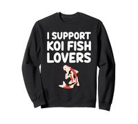 I Support Koi Fish Lovers Símbolo de carpa japonesa Armonía Paz Sudadera