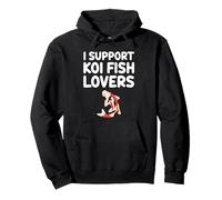 I Support Koi Fish Lovers Símbolo de carpa japonesa Armonía Paz Sudadera con Capucha