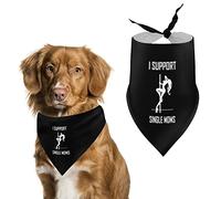 I Support Single Moms Bandanas para Perros Baberos Triangulares para Perros Bufanda Linda para Mascotas Pañuelo para Mascotas pequeñas, Medianas y Grandes