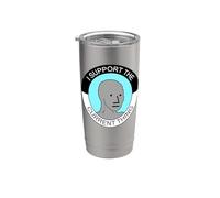 I Support the Current Thing Meme Vaso térmico de acero inoxidable de doble pared