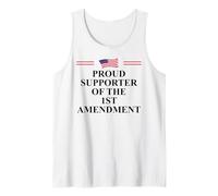 I Support The First Amendment Freedom Speech 1st Amendment Camiseta sin Mangas