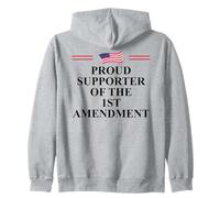 I Support The First Amendment Freedom Speech 1st Amendment Sudadera con Capucha