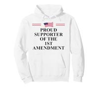 I Support The First Amendment Freedom Speech 1st Amendment Sudadera con Capucha