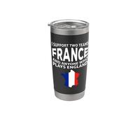 i support two team france and anyone who plays england Vaso térmico de acero inoxidable de doble pared