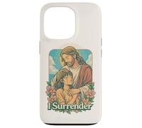 I Surrender Christian Jesus Anime Fe Adoración Arte Diseño Carcasa para iPhone 13 Pro