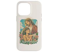 I Surrender Christian Jesus Anime Fe Adoración Arte Diseño Carcasa para iPhone 14 Pro MAX