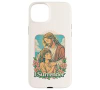 I Surrender Christian Jesus Anime Fe Adoración Arte Diseño Carcasa para iPhone 15 Plus