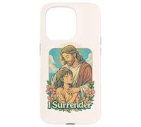 I Surrender Christian Jesus Anime Fe Adoración Arte Diseño Carcasa para iPhone 15 Pro
