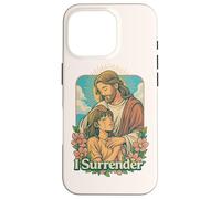 I Surrender Christian Jesus Anime Fe Adoración Arte Diseño Carcasa para iPhone 16 Pro