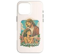 I Surrender Christian Jesus Anime Fe Adoración Arte Diseño Carcasa para iPhone 16 Pro MAX