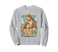 I Surrender Christian Jesus Anime Fe Adoración Arte Diseño Sudadera