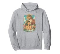 I Surrender Christian Jesus Anime Fe Adoración Arte Diseño Sudadera con Capucha