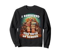 I Survived 100 Days of School 67 Meme Kids Sudadera