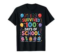 I Survived 100 Days of School Kids Classroom Fun Camiseta