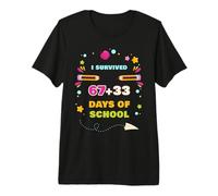 I Survived 67 + 33 (100) Days of School 67 Meme Kids Camiseta Premium