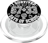 I Survived 67+33 Days of School Funny 100th Day of School PopSockets PopGrip para MagSafe