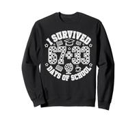 I Survived 67+33 Days of School Funny 100th Day of School Sudadera