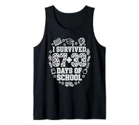I Survived 67+33 Days of School Funny Math 100th Day School Camiseta sin Mangas