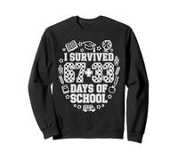 I Survived 67+33 Days of School Funny Math 100th Day School Sudadera