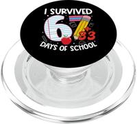I Survived 67 + 33 Days School Kids Funny 100th Day School PopSockets PopGrip para MagSafe