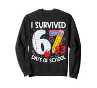 I Survived 67 + 33 Days School Kids Funny 100th Day School Sudadera