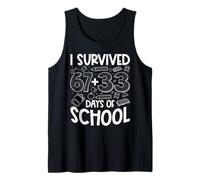 I Survived 67 + 33 Days School Teacher Kids 100th Day School Camiseta sin Mangas