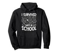 I Survived 67 + 33 Days School Teacher Kids 100th Day School Sudadera con Capucha