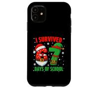I Survived 67 Days of School Christmas Santa Elf Six Seven Carcasa para iPhone 11