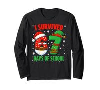 I Survived 67 Days of School Christmas Santa Elf Six Seven Manga Larga