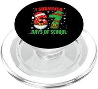 I Survived 67 Days of School Christmas Santa Elf Six Seven PopSockets PopGrip para MagSafe