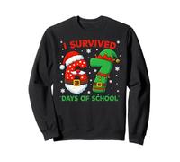 I Survived 67 Days of School Christmas Santa Elf Six Seven Sudadera