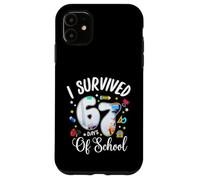 I Survived 67 Days of School Funny Meme Teacher Student Carcasa para iPhone 11