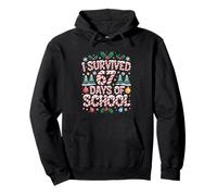 I Survived 67 Days of School Six Seven Meme Christmas Boys Sudadera con Capucha