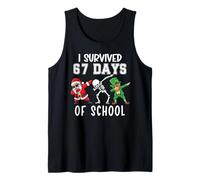 I Survived 67 Days of School Six Seven Meme Teacher Student Camiseta sin Mangas