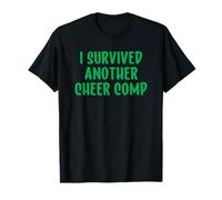 I Survived Another Cheer Comp Mom Sister Green Cheerleading Camiseta