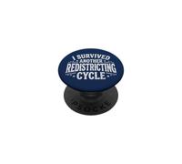 I Survived Another Redistricting Cycle Vintage PopSockets PopGrip Adhesivo