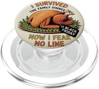 I Survived Family Dinner - Divertido diseño de Acción de Gracias PopSockets PopGrip para MagSafe