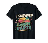 I Survived Lawn Darts Classic Yard Nostalgia Game Fun - Camiseta