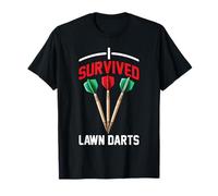 I Survived Lawn Darts Classic Yard Nostalgia Game Fun - Camiseta