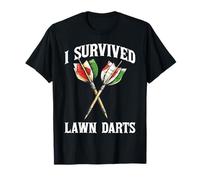 I Survived Lawn Darts Classic Yard Nostalgia Game Fun -- Camiseta