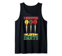I Survived Lawn Darts Classic Yard Nostalgia Game Fun Camiseta sin Mangas