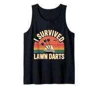 I Survived Lawn Darts Classic Yard Nostalgia Game Fun |- Camiseta sin Mangas