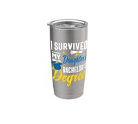 I survived my daughters regalos de graduación de licenciatura Vaso térmico de acero inoxidable de doble pared
