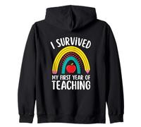 I Survived My First Year of Teaching Elementary Teacher Sudadera con Capucha