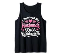 I Survived My Husbands Knee Replacement Cirugia Articular Camiseta sin Mangas